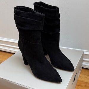 Marc Fisher Unana Black Heeled Boots